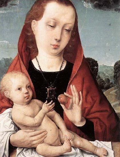 Juan de Flandes Virgin and Child before a Landscape oil painting image
